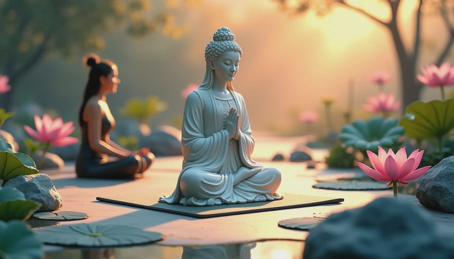 Illustration for kwan yin bodhisattva