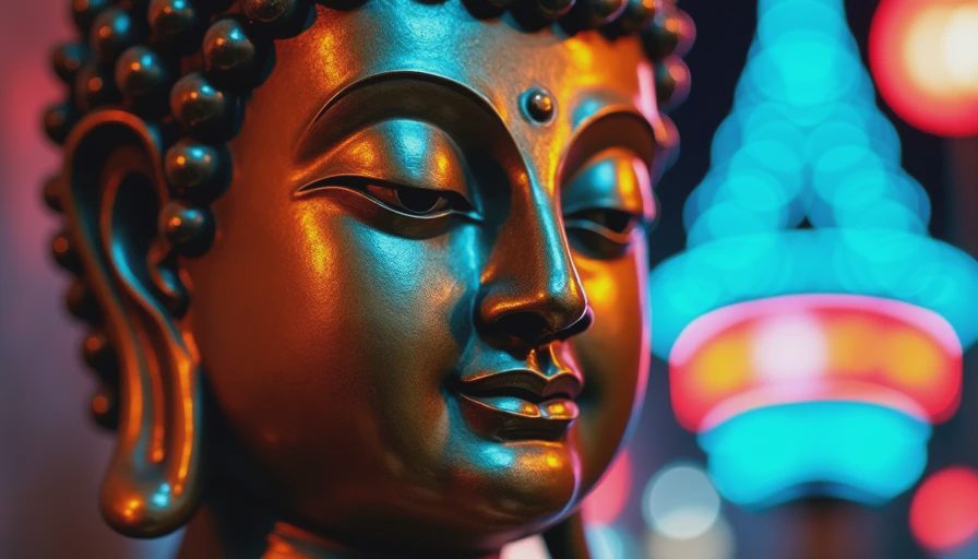 Visual context for kuan yin buddha